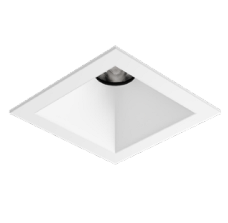 Visual Comfort Architectural ENCL3SFD-927S-W Entra CL 3" Fixed Flanged Downlight - 2700K Satin Silver Reflector/White Flange
