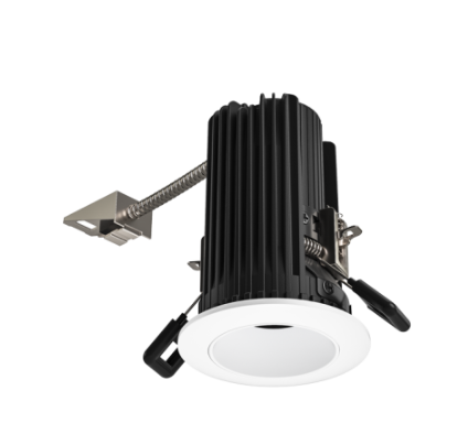 Elco Lighting E2L10WF40H 2"Round Reflector Teak™ LED Light Engine - 800-1100 Lumens - CCT: 4000K - Beam Angle: 60º - Finish: Haze with White Trim