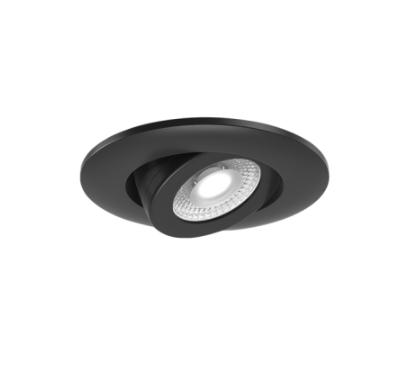 Elco Lighting E2L18WF30B 2" Round Adjustable Teak™ LED Light Engine - 850-1100 Lumens - CCT: 3000K - Beam Angle: 60º - Finish: All Black