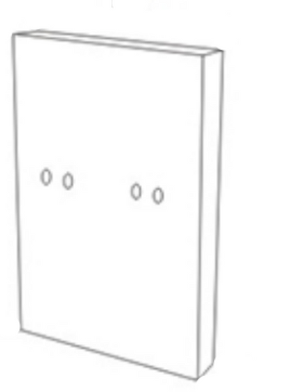 Cyber Tech Lighting SWSAT-BK-PLATE 10-Inch Stainless Steel Back Plate for S15SAT-WT-NS/LED(BK)