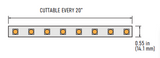 Core Lighting LSH40N-WW-PF 4.0W Flexible 120V LED Strip - 3000K - Per Foot - 120V - Warm White