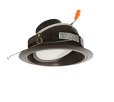 Elco Lighting EL476CT5BZ 6" Round LED Adjustable Baffle with PAR38 Gimbal Insert - 18 Watt - 1200 Lumens - Bronze