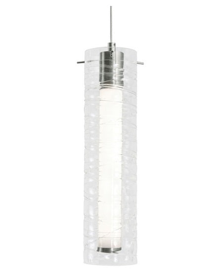 AFX Lighting BRIP04LAJUDSN Bari 04 Inch LED Pendant Light,120-277V, Wattage 15W, 5CCT, Satin Nickel Finish