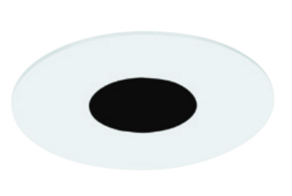 Visual Comfort Architectural E3RFF-OS Element 3" Round Trim – 3" – No Lens – Flat Style –  Satin Nickel Finish – Flanged Ceiling Appearance up to 1" Ceiling Thickness
