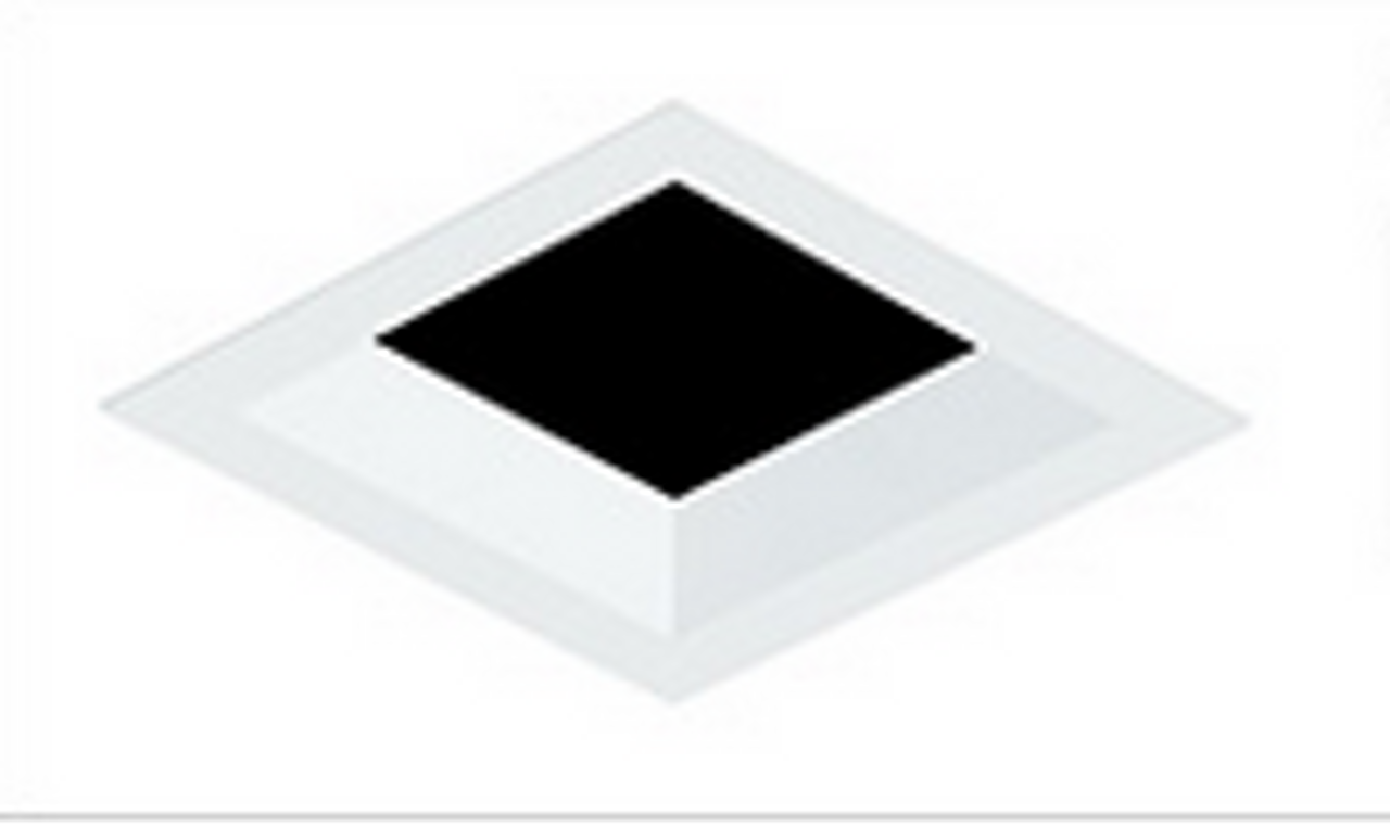 Visual Comfort Architectural E4SFB-OS Element 4" Square Trim – No Lens – Bevel Style – Satin Nickel Finish – Flanged up to 1" Ceiling Thickness Appearance