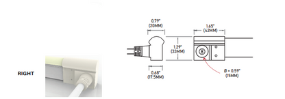 Core Lighting LNT45-HW32FT-IP68SFR Flexible Neon Series LED Strip - IP68SFR Side Feed Right - 32ft Power Feed