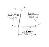 Core Lighting LSG-CN-CL Mounting Clip for AC Plugin LED Tape Light