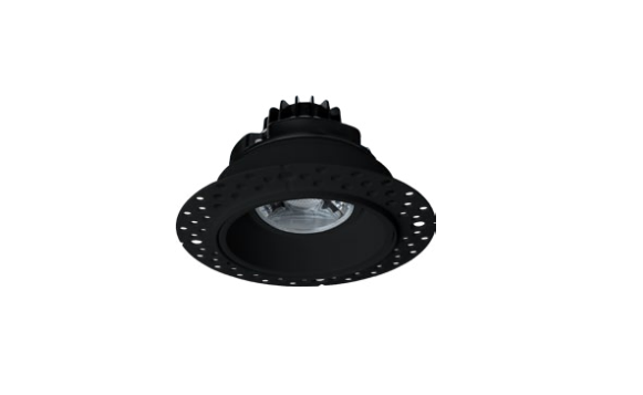 3" LED Trimless Canless Gimbal Downlight 5 CCT Selectable Black Finish