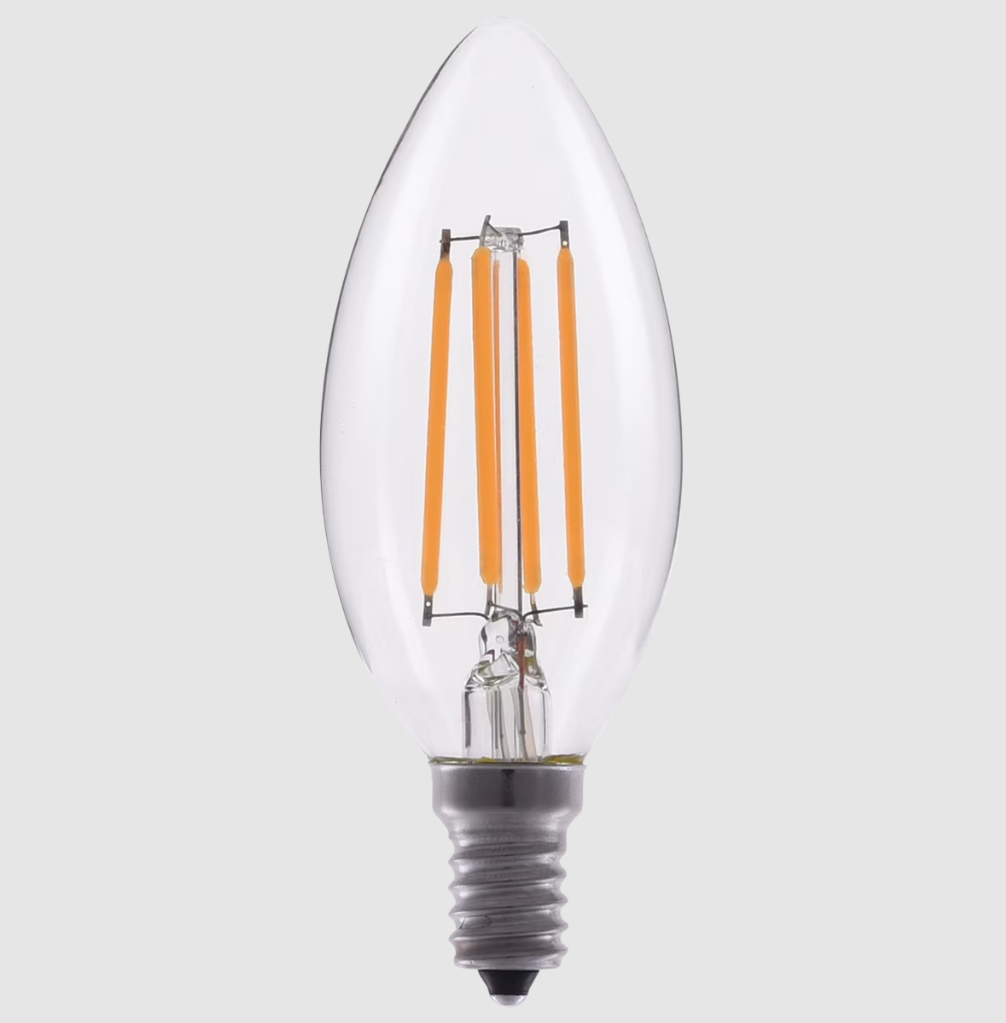 Eiko LED4.5WB11E12/FIL/827-DIM-G7 4.5W 500LM B11 2700K 80CRI Dimmable Filament Bulb