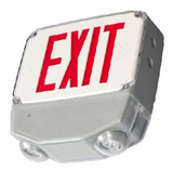 ORBIT ESBL2L-W-1-G-SDT Led Wet Location Emergency & Exit Combo White Housing 1F Green Letters Self Diag