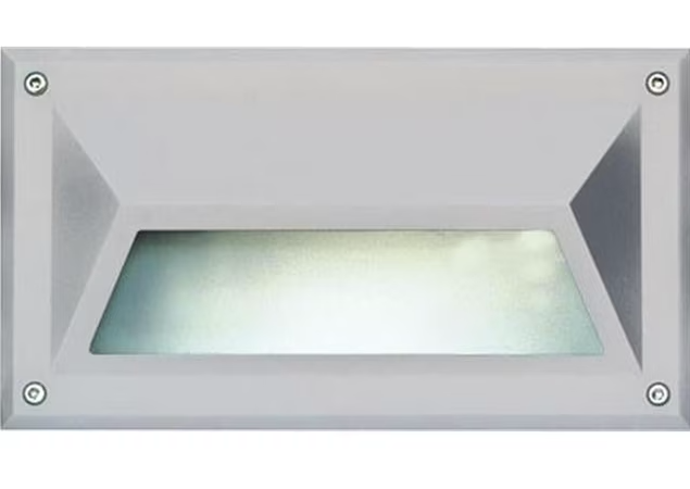 Dabmar Lighting DSL1002-L12-40K-W G24 LED Cast Aluminium Hooded Step Light, Wattage 12W, Color Temperature 40K, Voltage 120V-277V, White