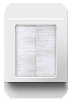 Legrand ACBRSTPW1 Adorne In-Wall Cable Access Port, White Finish