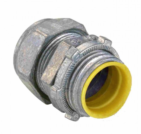 Orbit OF602-S 3/4" Zinc Die-Cast EMT Connector Compression Type Insulated