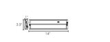 Core Lighting ULS14-WH-UNV 120-277V 14 Inches Switchable CCT Undercabinet LED Fixture - 8W - White - UNV