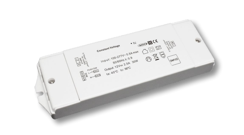Core Lighting PSDE-30W-24V-UNV-DALI 30W Constant-Voltage Dali-2 Dimming LED Driver - 24V