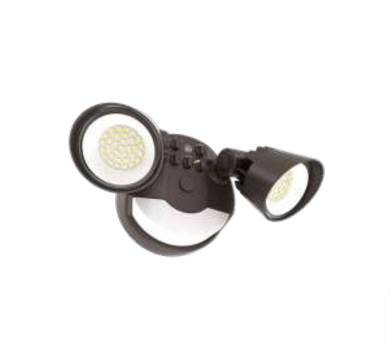 Westgate SLX-2H-MCTP-BR-P X-Gen Advance Security Lights, With And Without Motion Sensor Power And CCT Adjustable - PIR -120V - 130LM/W - 16W-25W - Bronze Finish