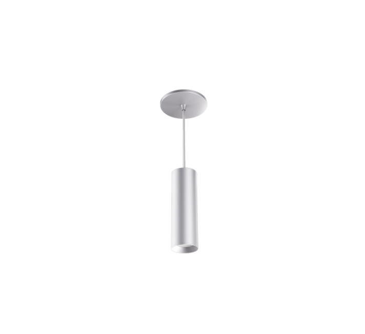 Elco Lighting E36PS-10CT5-72 3" LED Pendant 1000 Lumens 5CCT (2700K - 5000K) 120V 38° Beam Silver 72" Stem