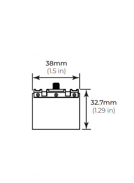 Core Lighting SLQ25-SCS-S Mounting Option - Suspension Cable Support For Flexible 360º Round Neon Series - Silver Finish