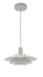 Westgate LCFL-MCT5-WH Decorative Pendant 3-Level 6 Inch Pendant CCT Selectable 2700K/3000K/3500K/4000K/5000K 12 Inch White