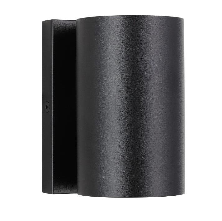 Visual Comfort Architectural SLOWS28827B Modern 5" Pressa Small LED Outdoor Wall Sconce Light - 120V-277V - CCT: 2700K - Finish: Black