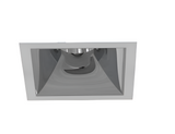 Eurofase OSC3ST01RF041530WCL 3-in 15W Oscar Square Recessed Fixed LED With Trim - 3000K - 120V-277V - (W) Wide 38° - (CL) Clear - Black/Chrome