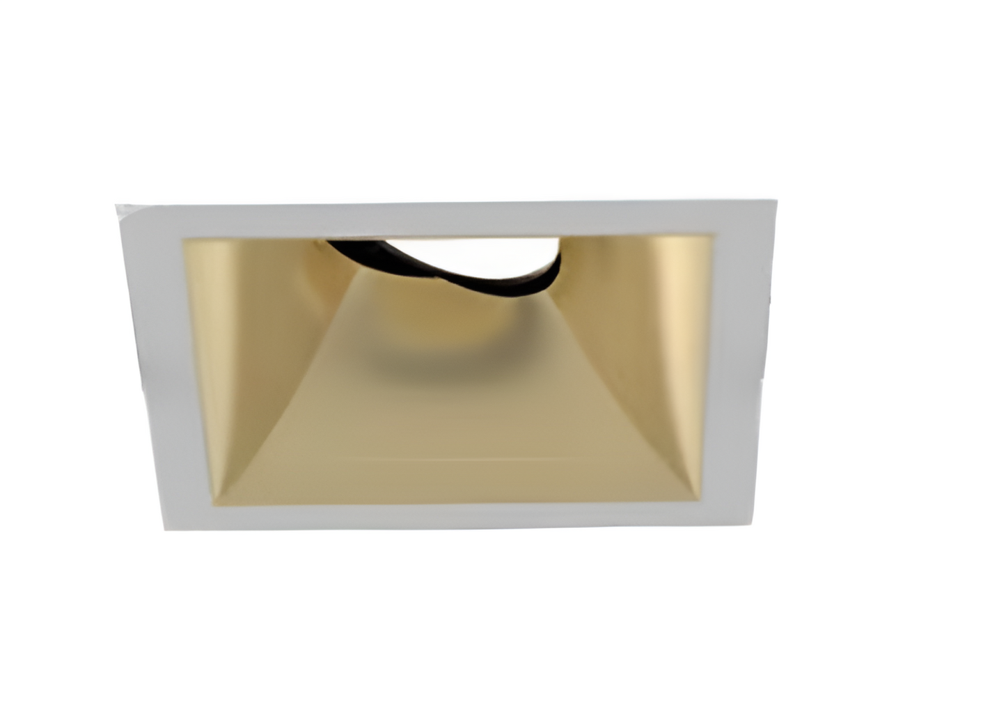 Eurofase OSC3ST01RG031530WLN 3-in 15W Oscar Square Recessed Gimbal LED With Trim - 3000K - 120V-277V - (W) Wide 38° - (LN) Linear Spread - Black/Gold
