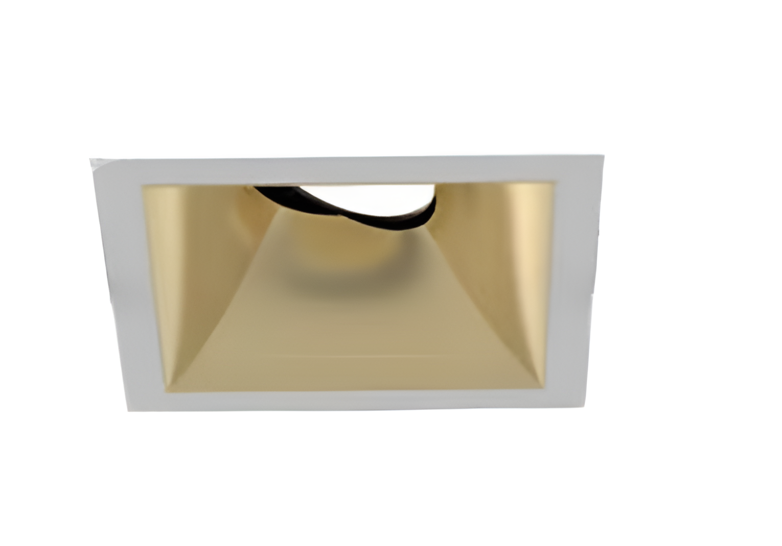 Eurofase OSC3ST01RG031530WLN 3-in 15W Oscar Square Recessed Gimbal LED With Trim - 3000K - 120V-277V - (W) Wide 38° - (LN) Linear Spread - Black/Gold
