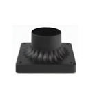 Westgate PML-BASE-R-BK Decorative Round Post And Pier Mounting Base Black