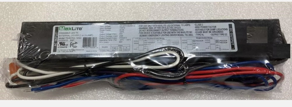 MaxLite T5-DDR2L13IND External Driver (1 Or 2-lamp) For L13T5EX2XX-CG