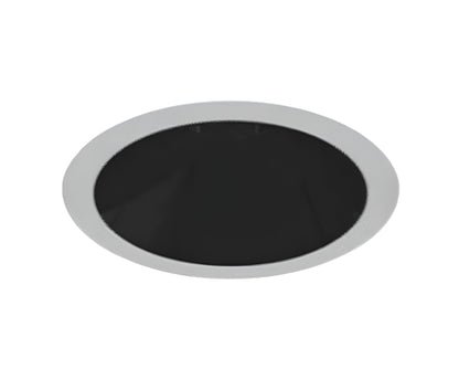 Eurofase OSC4RT02RF011530WCL 4-in 15W Oscar Round Recessed Fixed LED With Trim - 3000K - 120V-277V - (W) Wide 38° - (CL) Clear - White/Black