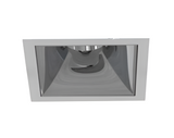 Eurofase OSC4ST02RF042630WCL 26W Oscar Square Recessed Fixed LED With Trim - 3000K - 120V-277V - (W) Wide 38° - (CL) Clear - White/Chrome