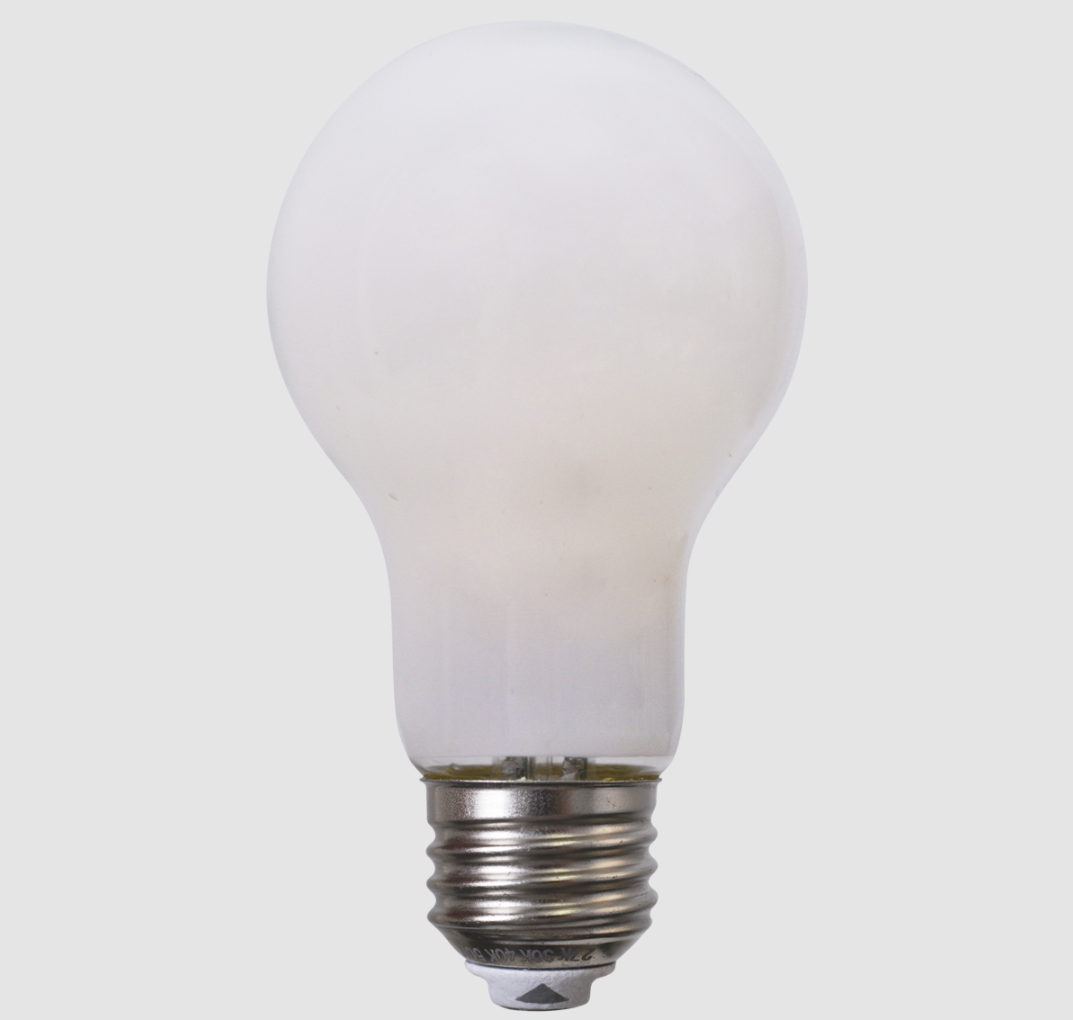 Eiko L9.5WA19/8FCCTGF/D/E26 9.5W 1100LM A19 80CRI 27/30/40/50K Glass Frosted Dimmable E26