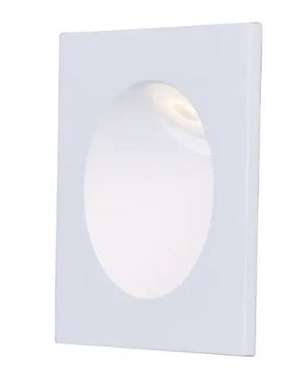 ET2 Contemporary Lighting E41403-WT Alumilux LED Step Light, Square, Color Temperature 3000K, 70 Lumens, Voltage 12V, White Finish