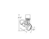 Elco Lighting ET1654W Line Voltage GU10 Wireform™ Track Fixtures - White Finish