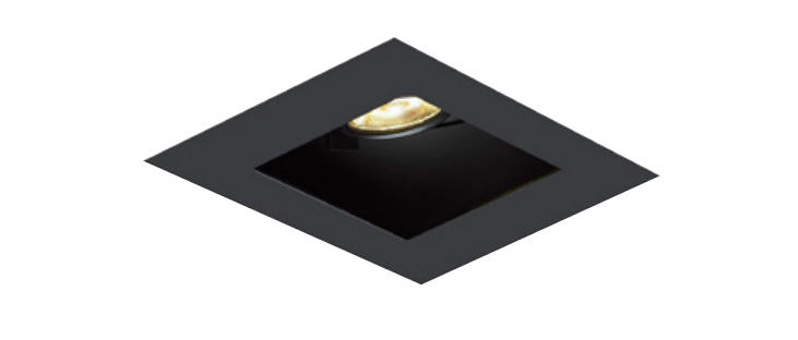 Visual Comfort Architectural EMT11SLF-B Element EMT 1x1 Multiples Spot Square Flangeless Trim - Black Finish