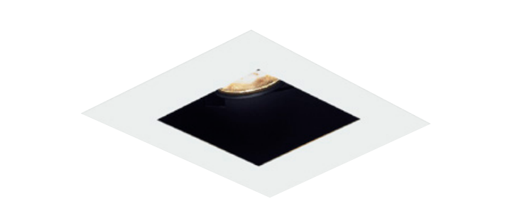 Visual Comfort Architectural EMT11SLF-W Element EMT 1x1 Multiples Spot Square Flangeless Trim - White Finish