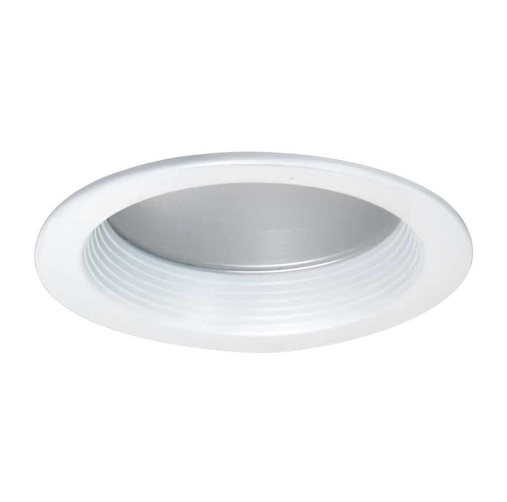 Elco Lighting EL5222W 5" Baffle Trim With Regressed Frosted Lens - White