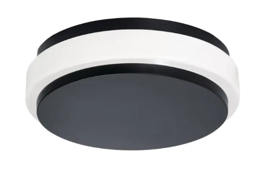 AFX Lighting EISF10LAJUDBK Eris 10" LED Flush Mount, Wattage 21W, Multi-Color Temperature, Voltage 120-277V, Black