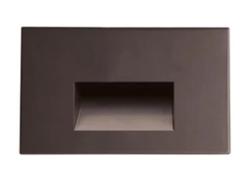 Nora Lighting NSW-740/SCBZ Ari LED Step Light w/ Horizontal Wall Wash Face Plate, Lumens 125lm, Wattage 3W, 5CCT, Bronze Finish