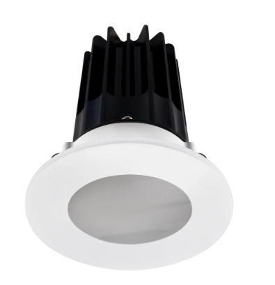 Lotus LED Lights LED-2-S15W-5CCT-2RRWH-2RST-24D 2 Inch Round Recessed LED Downlight, Wattage 15W, 5CCT Selectable, Lumens 1000lm, 24° Beam Angle, White Reflector, Shower Trim