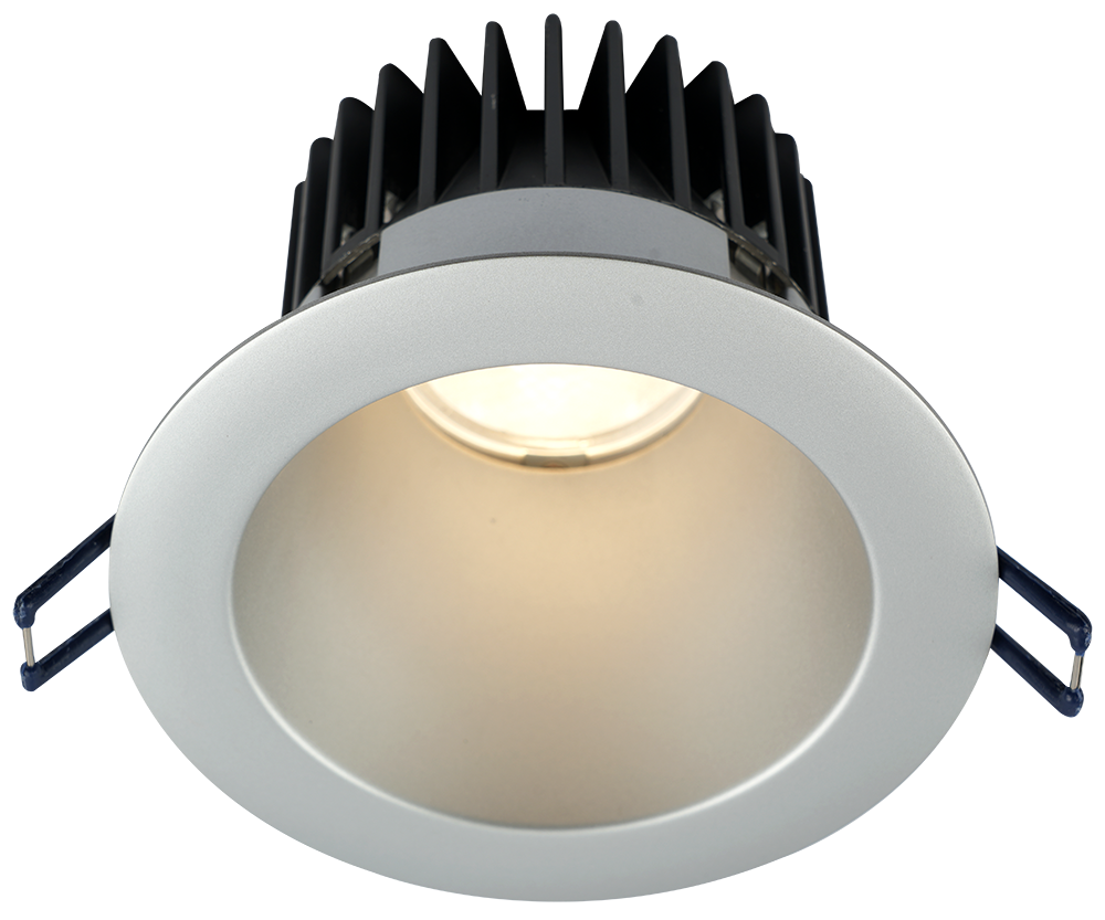 Lotus LED Lights LD4R-50K-HO-4R-SR-ST-15D 4" Round Deep Regressed LED Plenum Rated High Output 18W - 1700 Lumens - 50K - 15° Beam Angle - Silver Trim & Silver Reflector