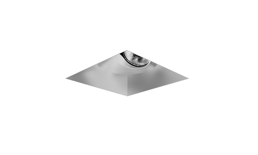 Visual Comfort Architectural ENCL3SRL-L15927AI-S Modern Entra CL 3" Square Adjustable Flangeless IC Airtight Trim / Remodel Housing - CCT: 2700K - 15W - Reflector Finish: Silver