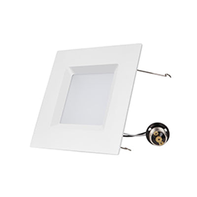 6" LED 16.5W Dedicated CCT Square Smooth LED Recessed Retrofit Downlight, CCT 5000K