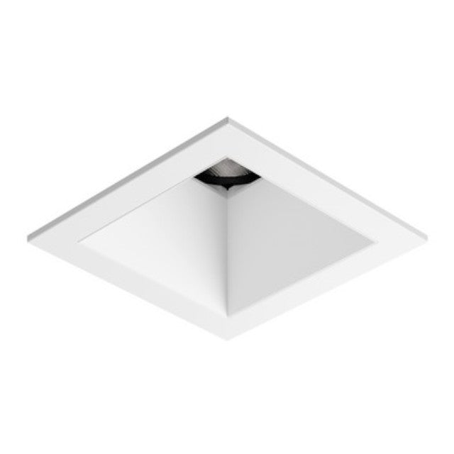 Visual Comfort Architectural ENCL2SFD-935C-W Entra CL 2" Square Fixed Downlight – 3500K– 90+ CRI – Champagne Reflector – White Flange