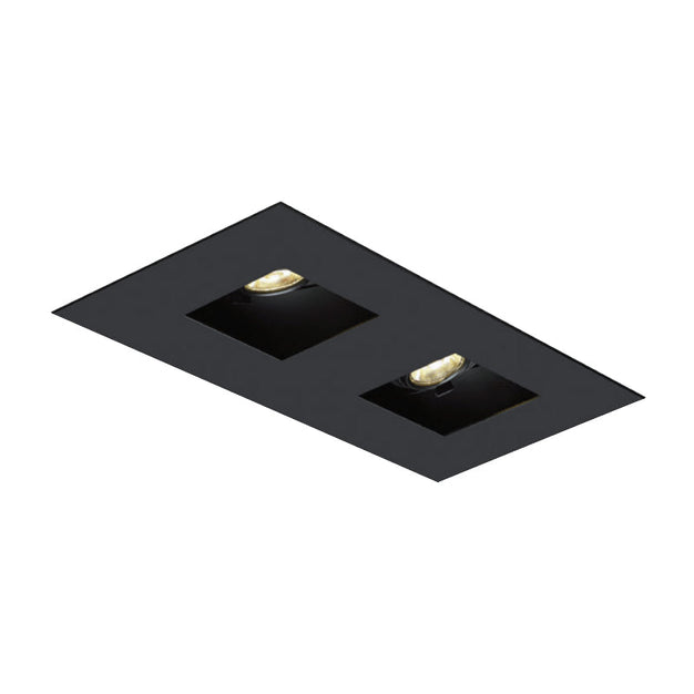 Visual Comfort Architectural EMT12SFF-W Element EMT 1x2 Multiples Spot Square Flanged Trim - White Finish