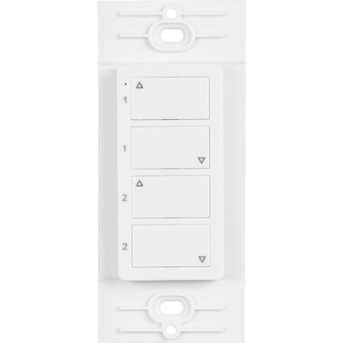 Task Lighting T-Q-2Z-WC-RF-WT Wireless 2 Zone Duo Controller, White Finish