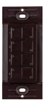 Task Lighting T-Q-4Z-WC-RF-BR Four Zone Wireless Controller - Brown Finish