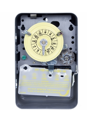 Intermatic T172 T170 Mechanical Timer Switch, 24 hr Setting, 208 to 277 VAC, 5 hp, 1NO-SPST Contact, 1 Poles