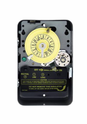 Intermatic T172 T170 Mechanical Timer Switch, 24 hr Setting, 208 to 277 VAC, 5 hp, 1NO-SPST Contact, 1 Poles