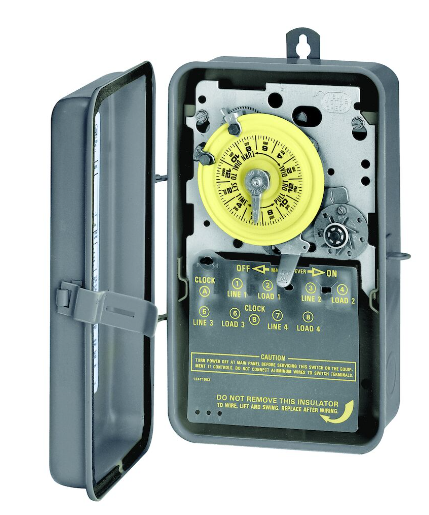 Intermatic T1871BR 24-Hour Mechanical Time Switch with Skip-a-Day, 120 VAC, 60Hz, 2 NO/2 NC, Outdoor Metal Enclosure, 1 Hour Interval